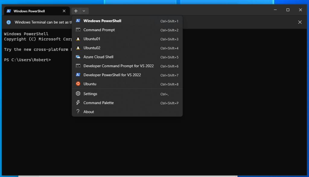 Windows Terminal Selector for WSL Images